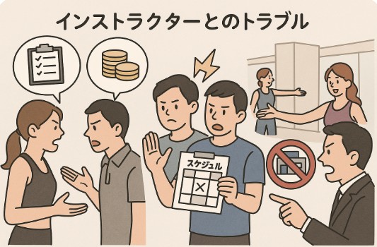 インストラクターとのトラブル